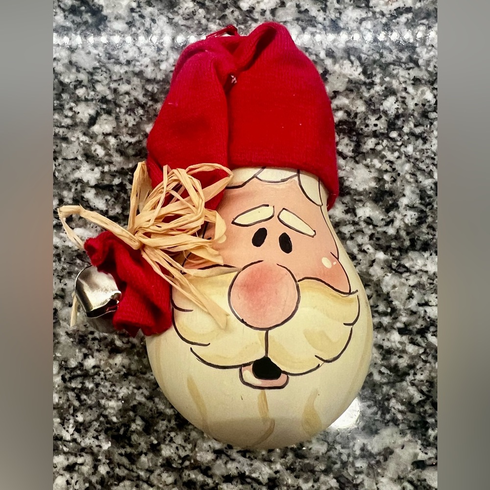 Handmade Santa Christmas Ornament